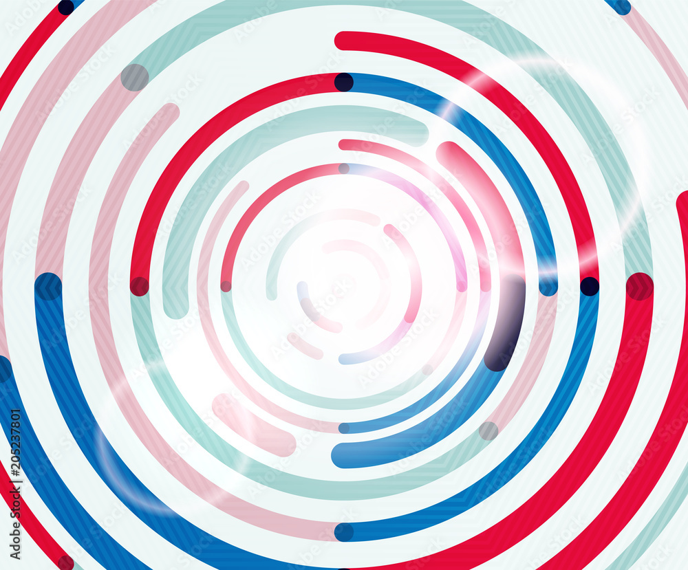 Circular lines, circles, geometric abstract background Circular lines, circles, geometric abstract background