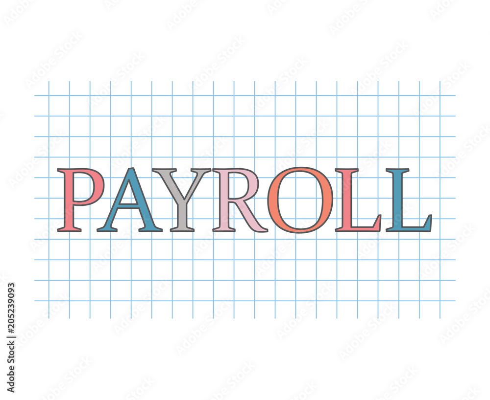 payroll concept- vector illustration