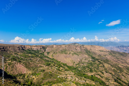 Chicamocha Canyon from Mesa de Los Santos landscapes andes mountains Santander in Colombia South America