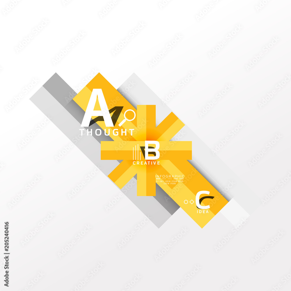 Infographic option banner