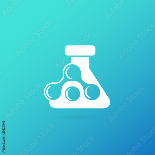 Illustration of business logotype science.