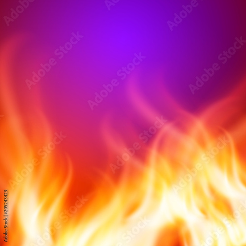 Abstract purple orange fire background. EPS10 vector.
