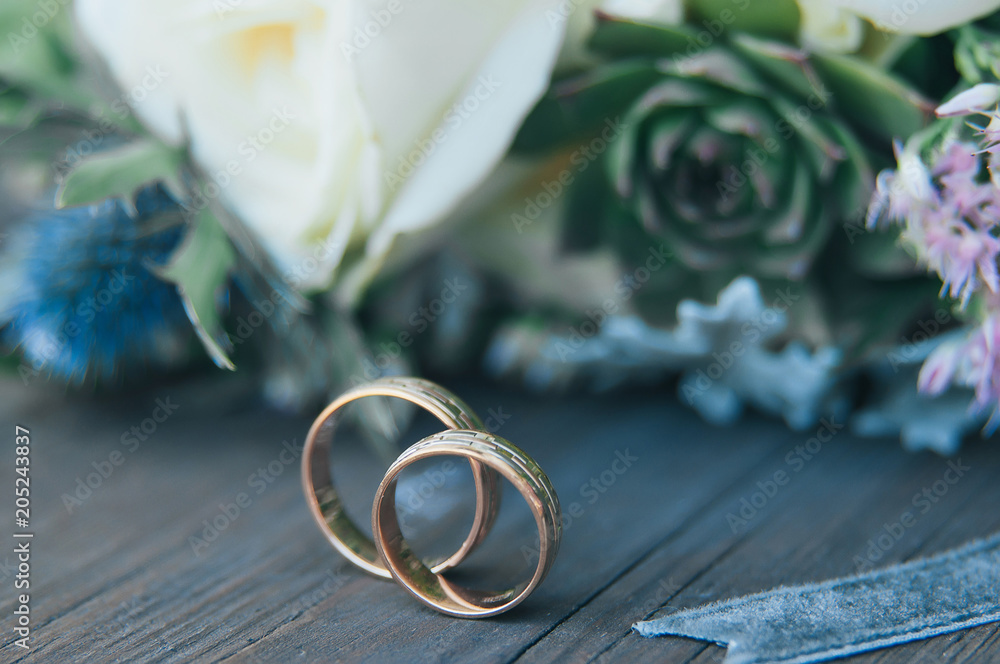 wedding accessories rings wooden butterfly and bouquet wedding accessories rings wooden butterfly and bouquet