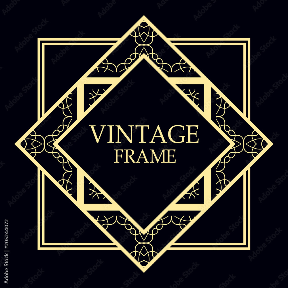 art deco frame art deco frame
