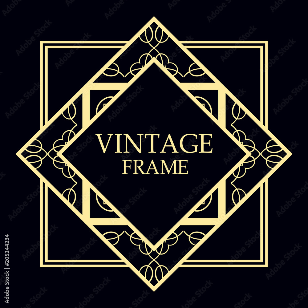 art deco frame art deco frame