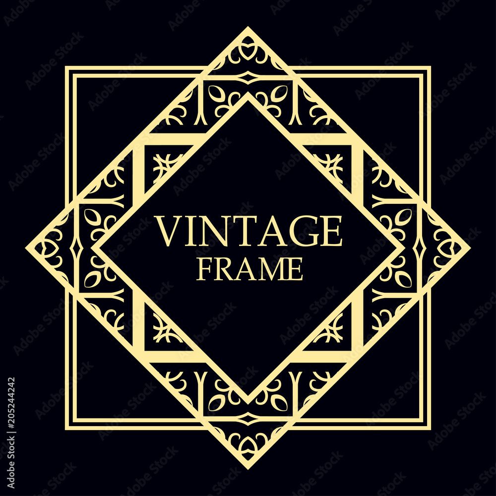 art deco frame art deco frame