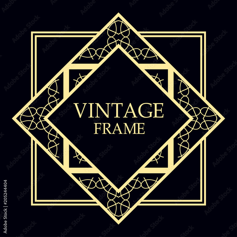 art deco frame art deco frame