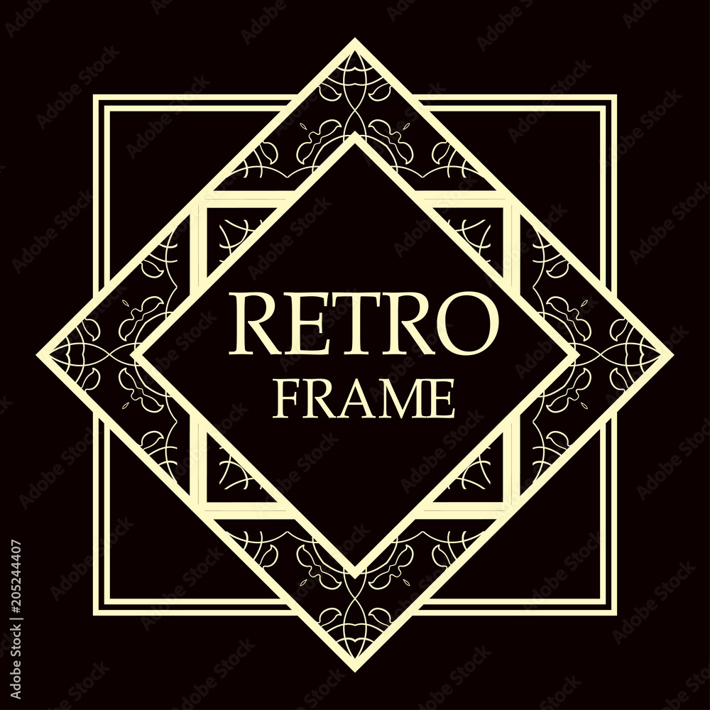 art deco frame art deco frame