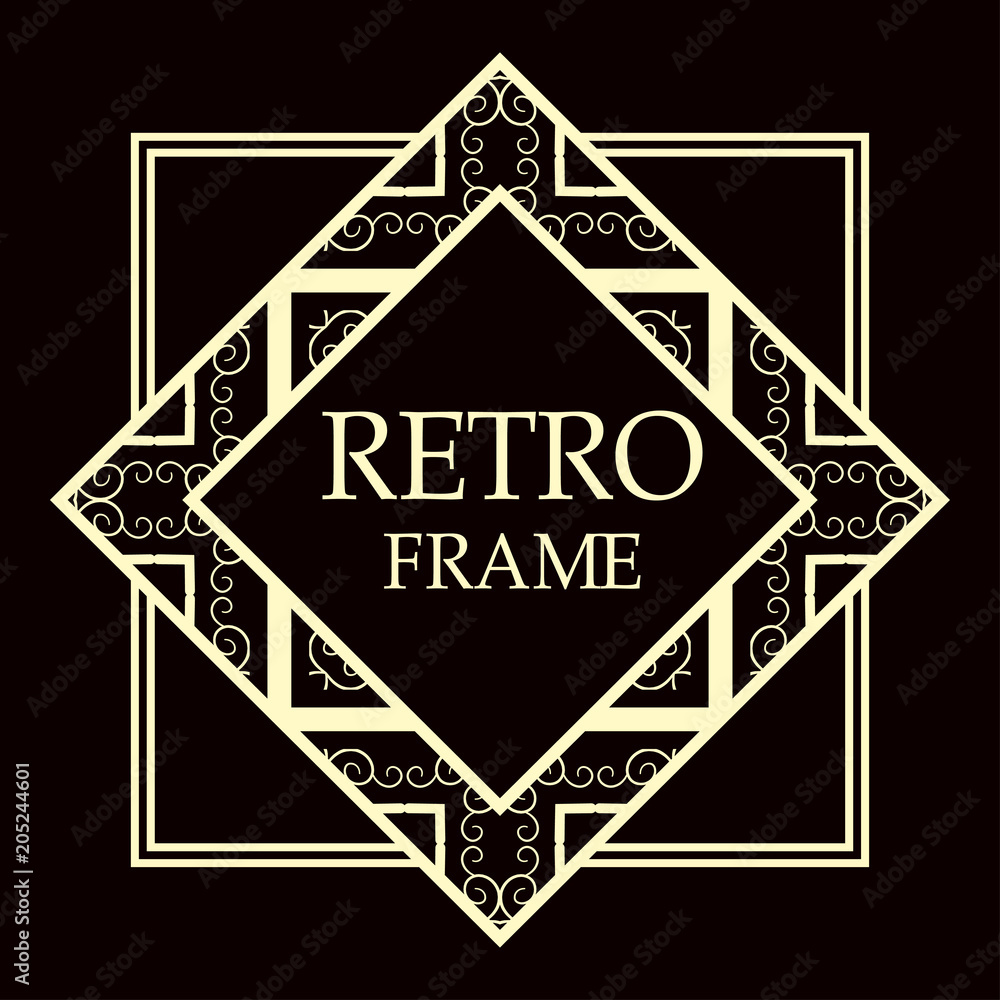 art deco frame art deco frame