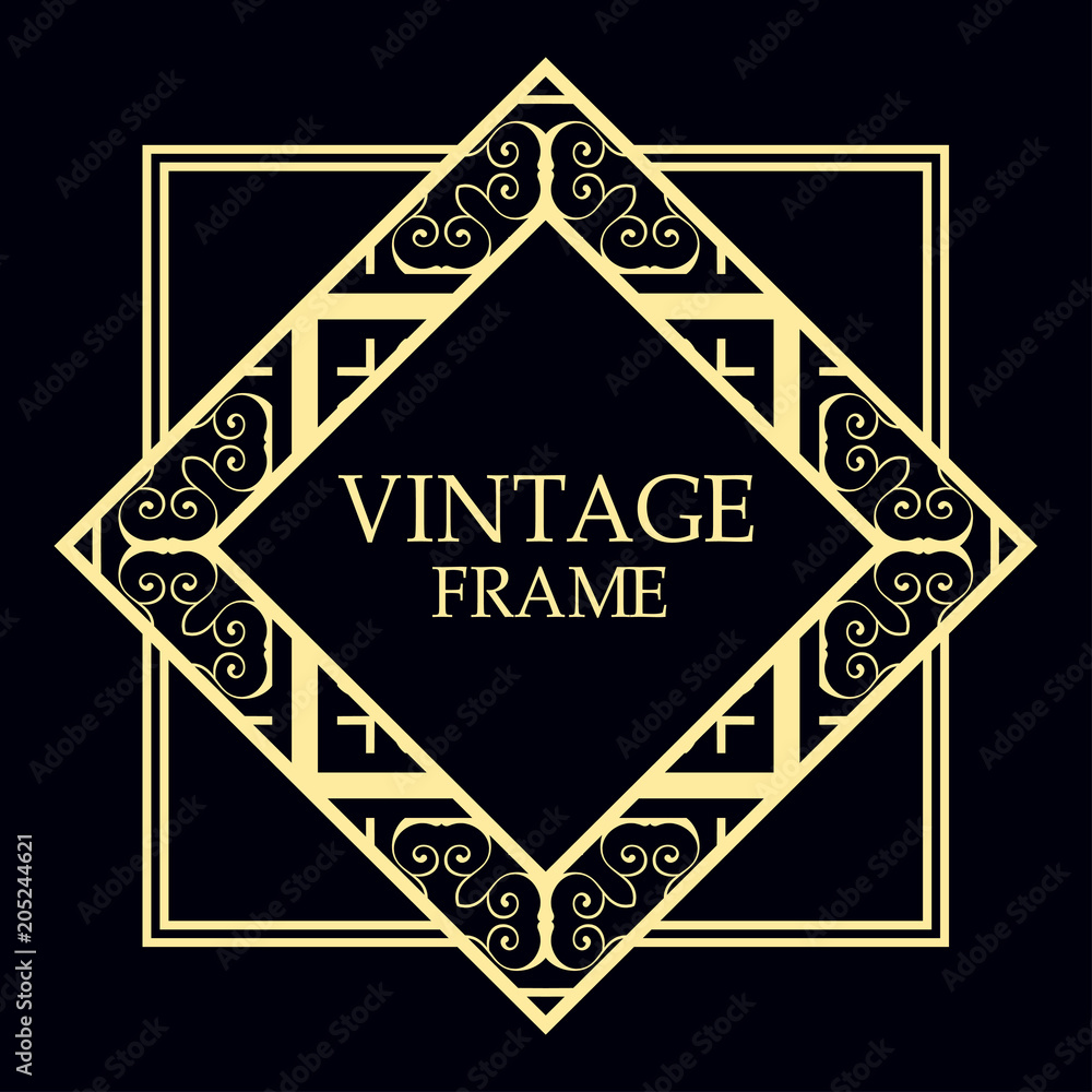 art deco frame art deco frame