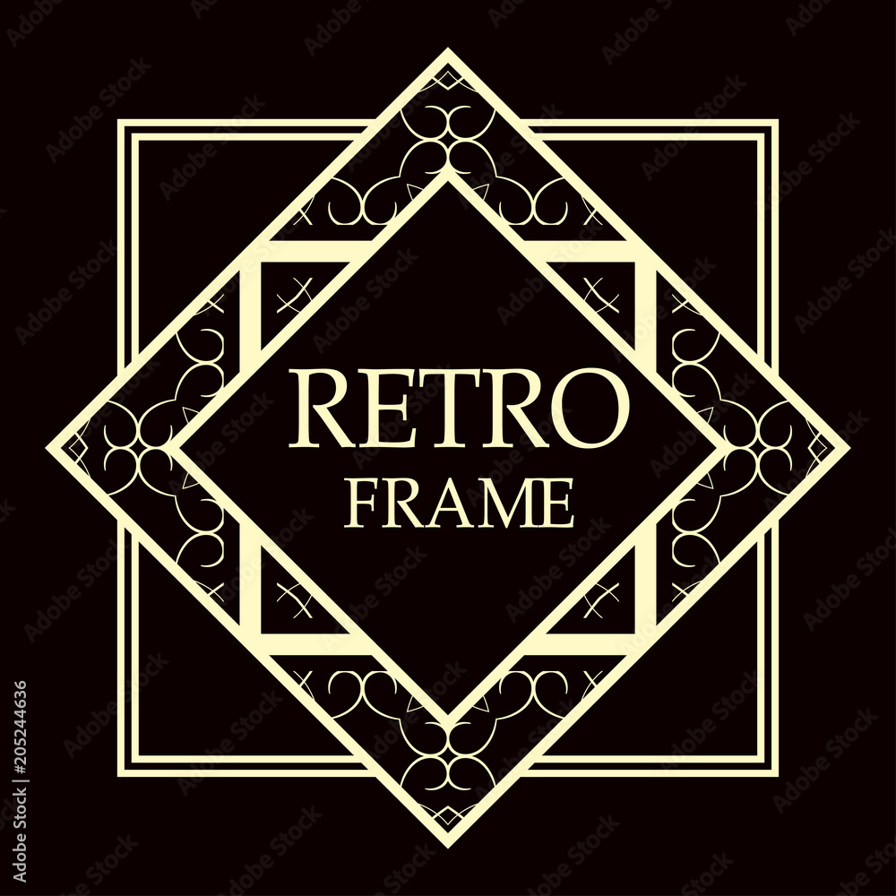 art deco frame art deco frame