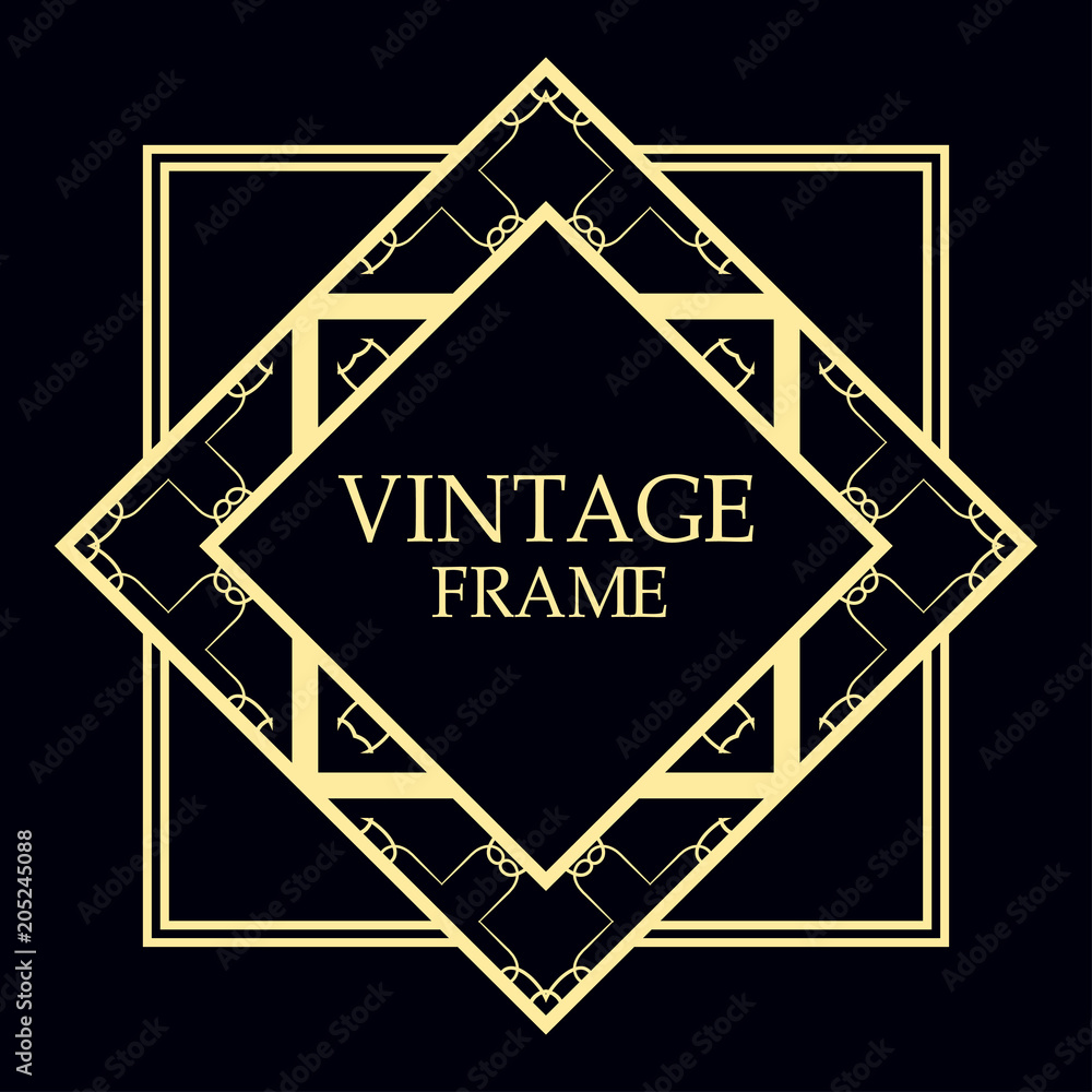 art deco frame art deco frame