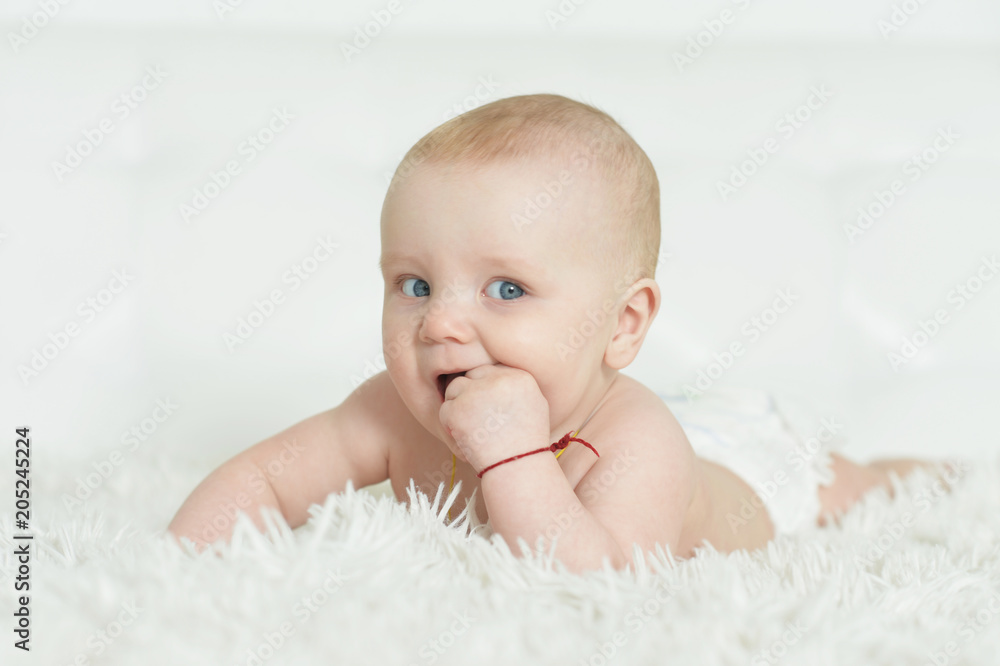 Adorable baby boy on background Adorable baby boy on background