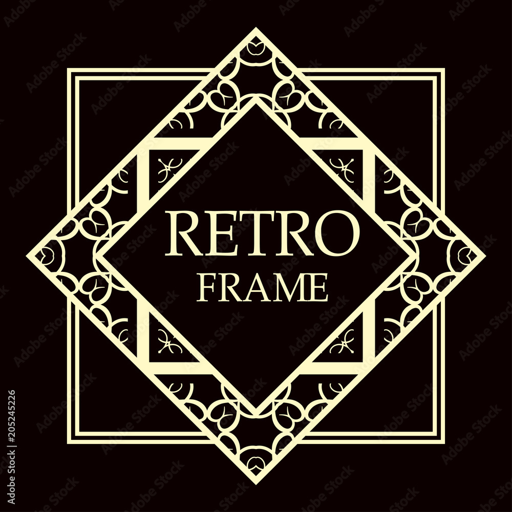 art deco frame art deco frame