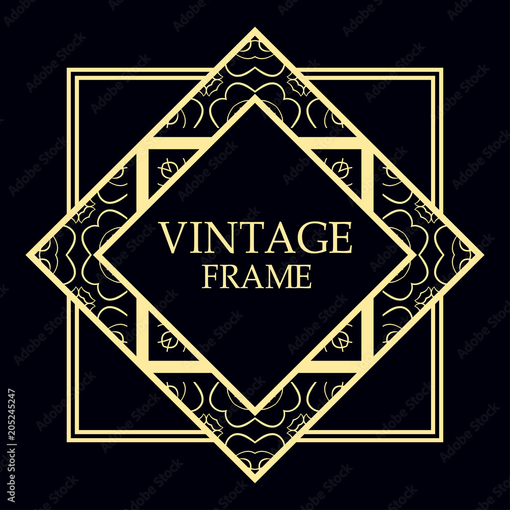 art deco frame art deco frame