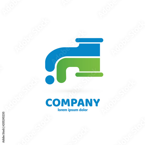 Illustration of business logotype bidding and auction.