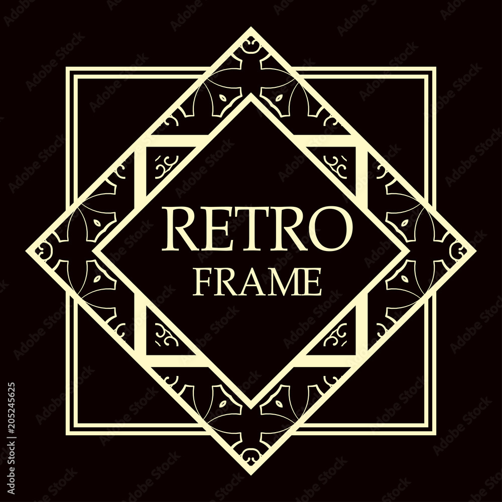 art deco frame art deco frame