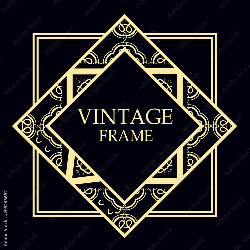 art deco frame art deco frame
