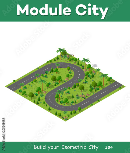 Isometric natural forest