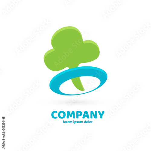 Logo design abstract nature vector template.