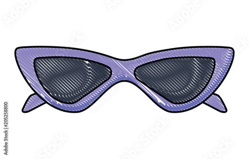 womans sunglasses icon over white background, colorful design. vector illustration