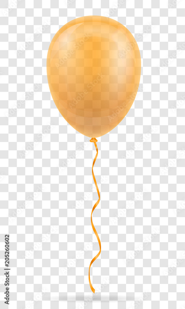 celebratory orange transparent balloon pumped helium with ribbon stock vector illustration celebratory orange transparent balloon pumped helium with ribbon stock vector illustration