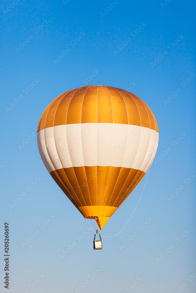 Fototapeta premium Colorful hot air balloon fly over the blue sky