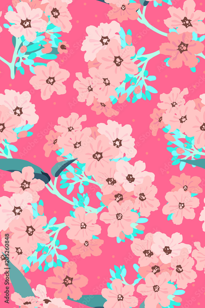 Fototapeta premium Cordia sebestena pattern A