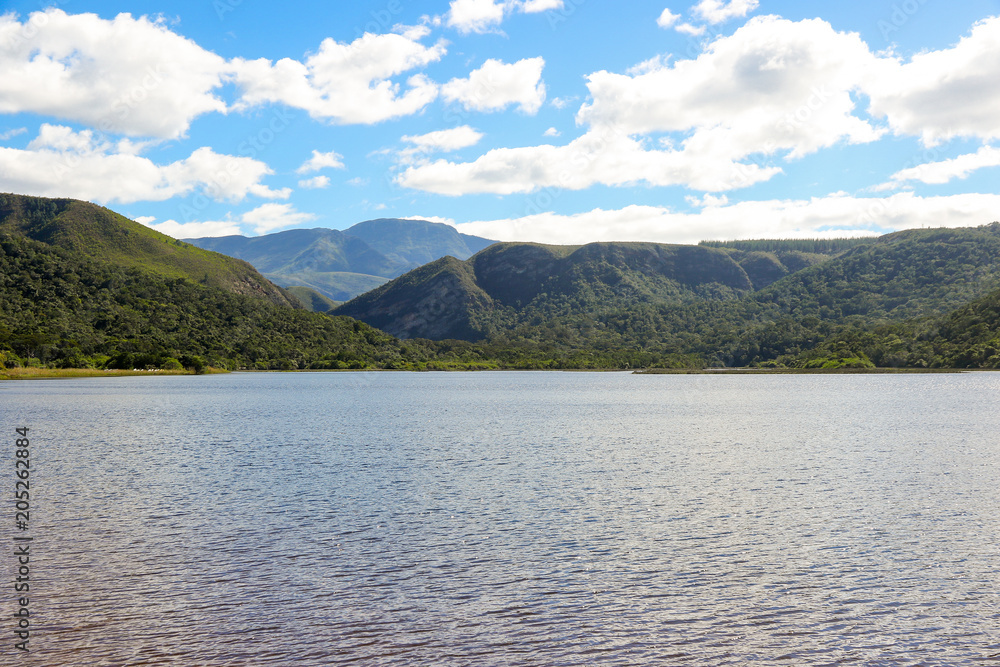 Nature's Valley lagoon on the Garden Route in the Tsitsikamma National Park, Western Cape, South Africa