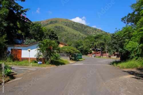 Residential area of Barberton in the Mpumalanga province of South Africa - Gold rush city of the 19th century next to the Makhonjwa Mountains