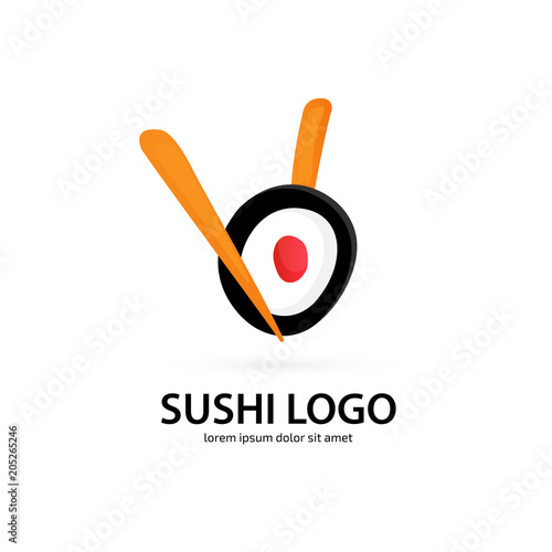 Illustration of business logotype restaurant and cafe.