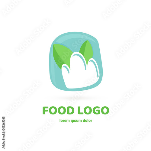 Illustration of business logotype restaurant and cafe.