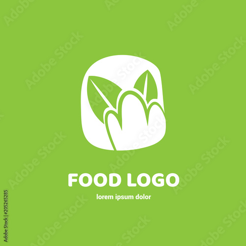 Illustration of business logotype restaurant and cafe.