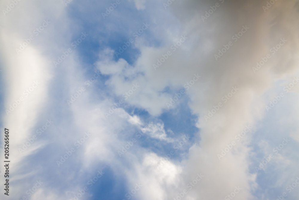 white cloud move on wind on blue sky. white cloud move on wind on blue sky.