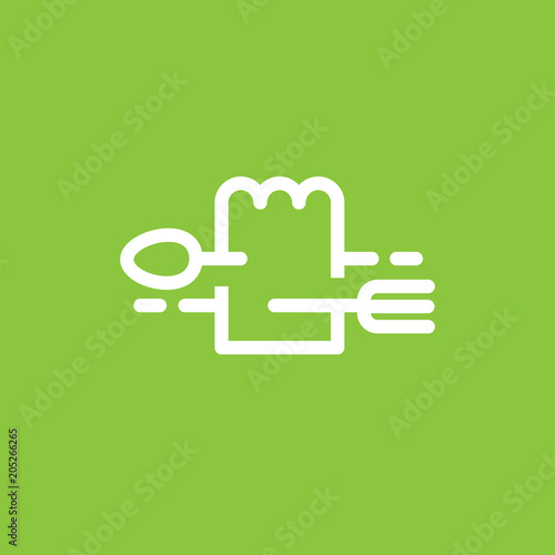Illustration of business logotype restaurant and cafe.