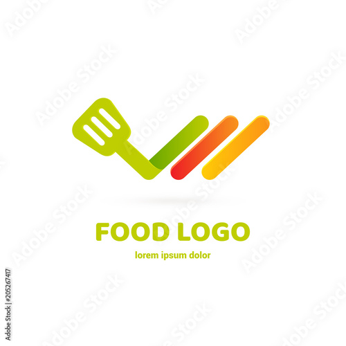 Illustration of business logotype restaurant and cafe.