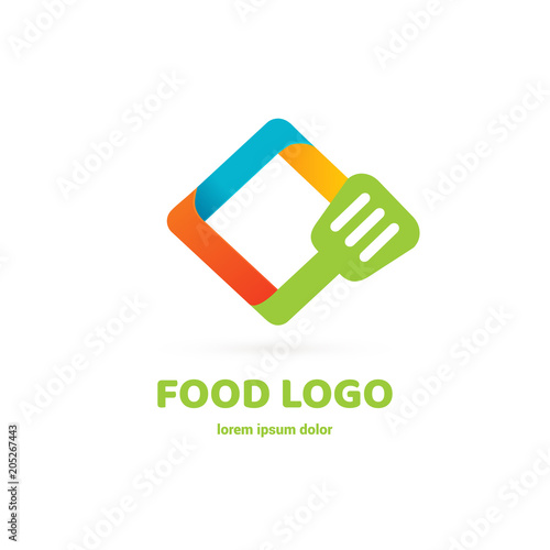 Illustration of business logotype restaurant and cafe.