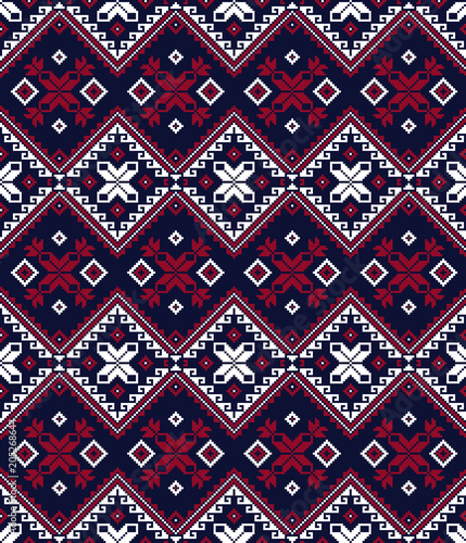 Seamless geometric ethnic pattern. Philippine style. 
