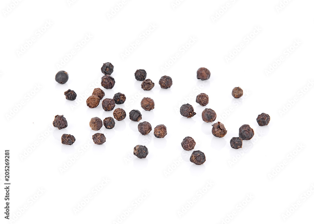peppercorns isolated on white background peppercorns isolated on white background