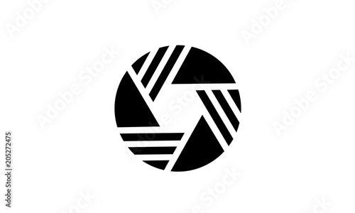 Shutter Lens Pattern Logo design inspiration