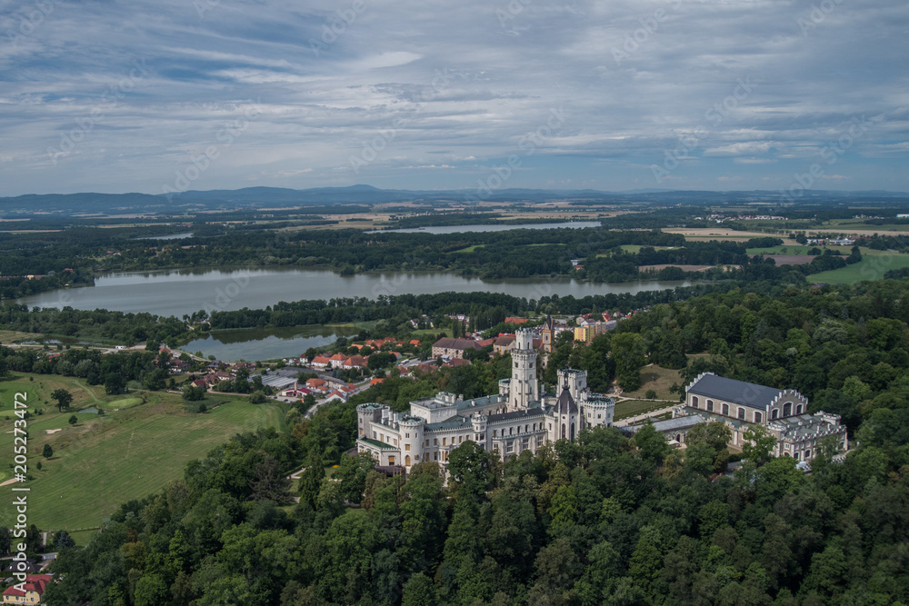 bohemian castle Hluboka nad Vltavou, Czech Republic