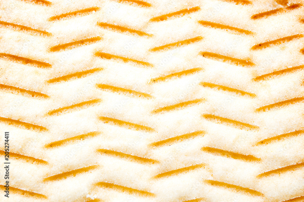 Obraz premium texture of the inverted side of the strip cookie