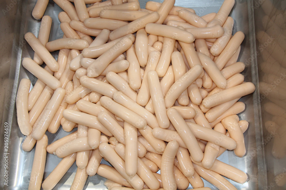 A Collection of Freshly Made Thick Pork Sausages. A Collection of Freshly Made Thick Pork Sausages.