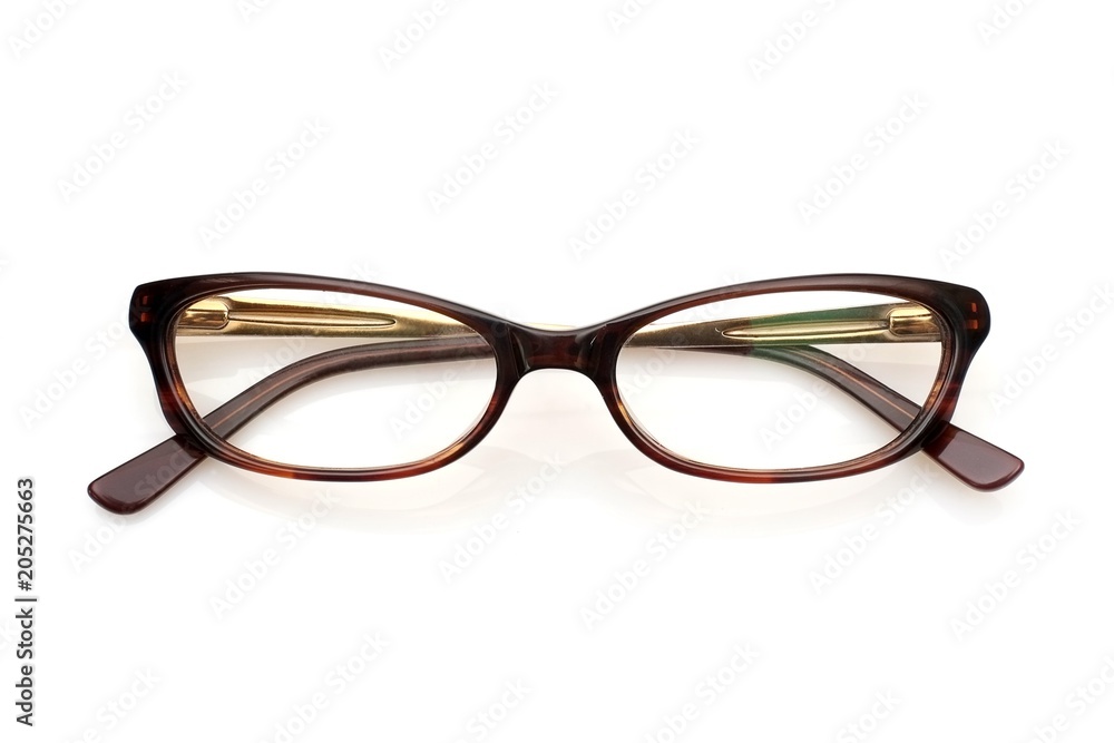 Fototapeta premium Okulary na białym tle do stosowania na portret