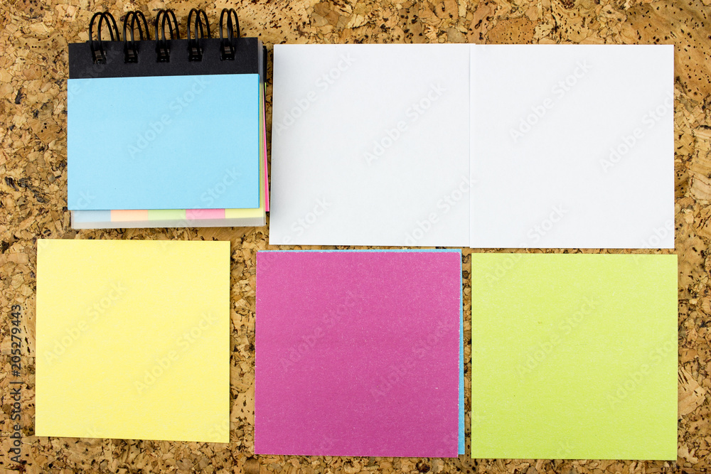 Сolorful paper blanks, Office concept. Empty space for design and text Сolorful paper blanks, Office concept. Empty space for design and text