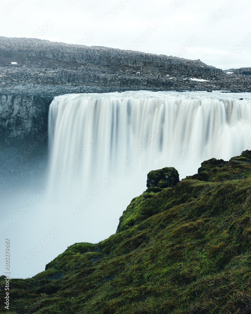 Fototapeta Dettifoss - most powerful waterfall in Europe. Jokulsargljufur National Park, Iceland