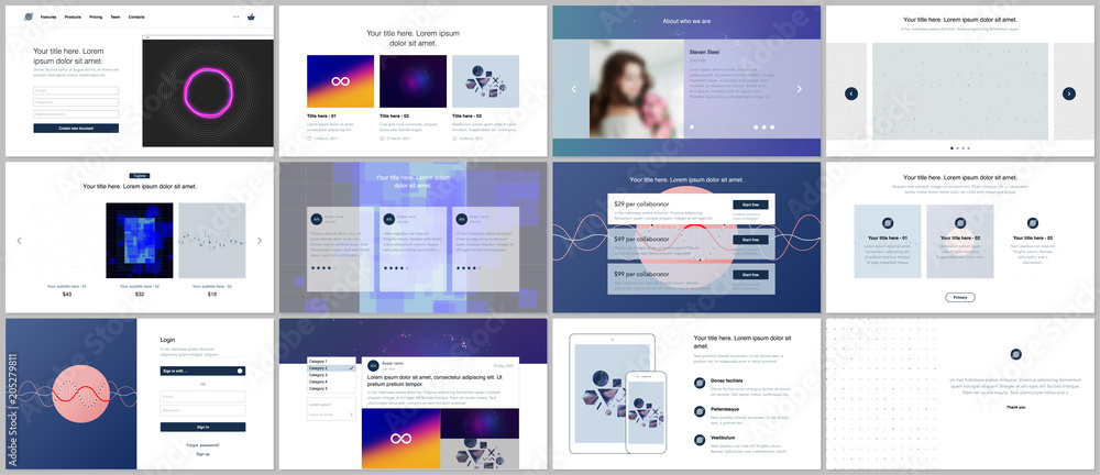 Vector templates for website design, minimal presentations, portfolio with abstract colorful infographics, minimalistic futuristic backgrounds. UI, UX, GUI. Design of header, dashboard and other forms Vector templates for website design, minimal presentations, portfolio with abstract colorful infographics, minimalistic futuristic backgrounds. UI, UX, GUI. Design of header, dashboard and other forms
