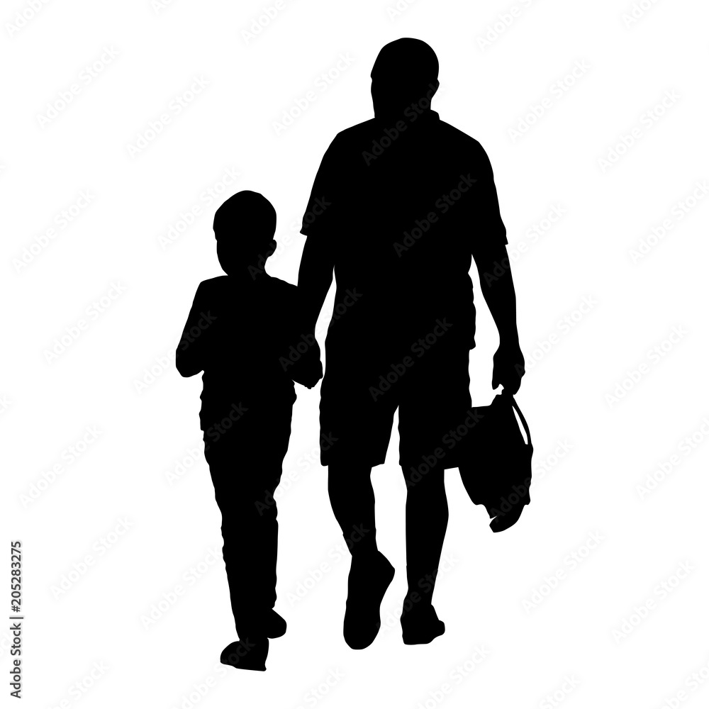 Father and son - concept for parenting and family life Father and son - concept for parenting and family life