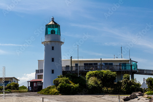 Cape Edgemont Lighthouse, Taranaki Region,North Island, New Zealand photo