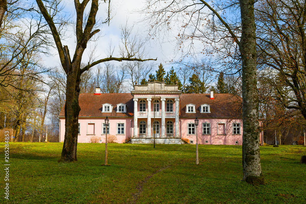 Old abandoned traditional manor house of Koljala, island Saaremaa, Estonia Old abandoned traditional manor house of Koljala, island Saaremaa, Estonia